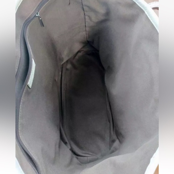 DOLCE & GABBANA Leopard Print Leather & Canvas Tote Bag White Trim - Picture 4 of 7